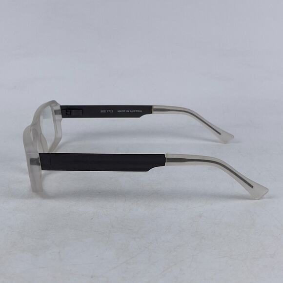 SEE 7722‎ Womens Eyeglasses Frame Black Gray Plastic Full Rim 59-13-145 mm main image 12